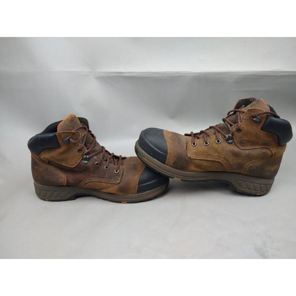 Timberland Pro Mens Helix HD 6” Comp Toe Waterproof Boot Brown Size 14W - Picture 5 of 15